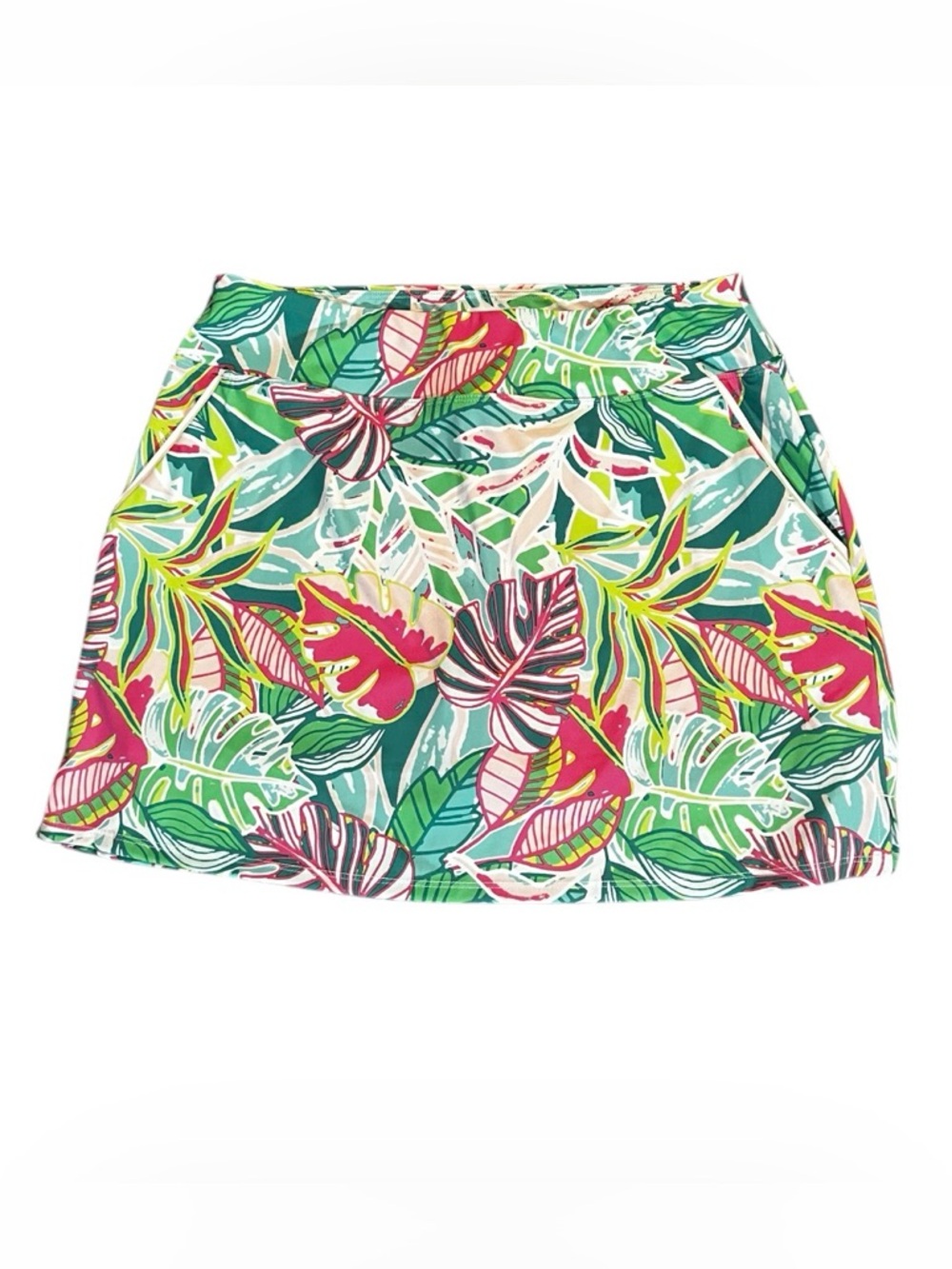 Sigrid Olsen Golf/Tennis Tropical Leaf Print Skort